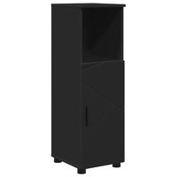 gabinete de bano  armario de bano con almacenamiento negro 30 x 35 x 95 cm