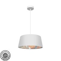 fabrilamp lampara de techo colgante 40d tunez 1xe27 blancoblanco-estampado