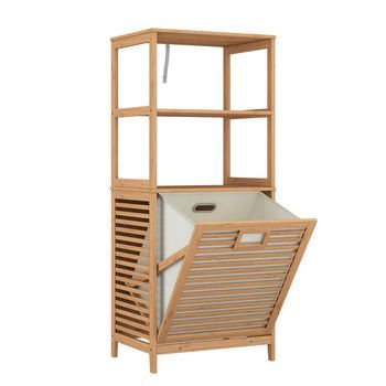 Armario De Baño Novaro 48.3 X 114 Cm Con Cesto Para La Ropa Vicco