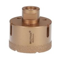 corona diamante para amoladora 65 mm conexion rosca m14 corte seco