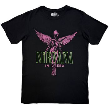 Nirvana Camiseta In Utero Purple Angel para mujer