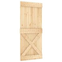 puerta corredera narvik natural y negro 90 x 210 cm 2135 cm vidaxl