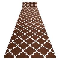 alfombra de pasillo con refuerzo de goma  enrejado trebol marroqui m 67x500 cm