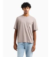ax armani exchange para hombre xm000366af12308u6107 camiseta relax beige s casual algodon manga corta