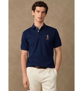 Hackett London para hombre. HM5600238 Polo Harry marino (L), Casual, Algodón, Manga corta