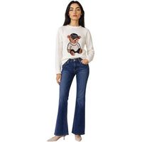 guess pantalon de campana beverly low rise w6baj7 d2097 para mujer