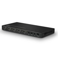 lindy 38249 switch kvm hdmi 20 18g 4 puertos con audio negro