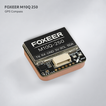 Módulo GPS Foxeer M10Q 250 con Brújula 5883, M10 5V 72 Canales Dual NMEA UBLOX para Drones de Carreras FPV y Piezas de Cuadricópteros