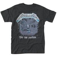 metallica camiseta manga larga ride the lightning para mujer