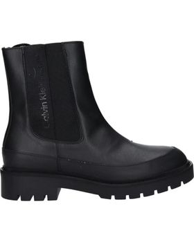 de CALVIN KLEIN YW0YW01254 COMBAT MID CHELSEA BOOT 0GT TRIPLE BLACK