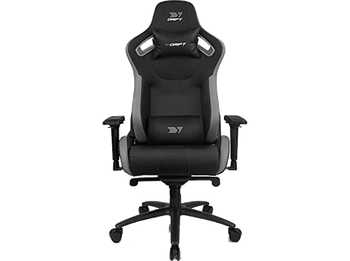 Silla gaming - Drift DR600, Reposabrazos 4D, Hasta 150 kg, Cojín cervical y lumbar, Reclinable, Gris