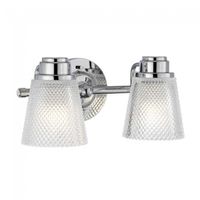 aplique de pared para banos hudson 2 luces