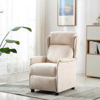 sillon de masaje de tela crema cfw420969