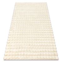 alfombra bubble marfil 12 imitacion piel de conejo 3d estructural 120x170 cm