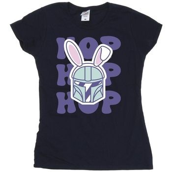 Disney Camiseta manga larga The Mandalorian Hop Into Easter para mujer