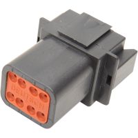 conector de cable electrico carcasa deutsch 8 pines hembra negro