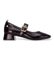 carmela para mujer 16436105-burdeos bailarinas de piel 164361 granate 35 3 a 5cm hebilla casual clasico charol