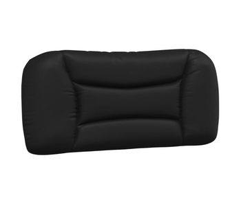 Cabecero cama - mueble cabecero acolchado cuero sintético negro 80 cm