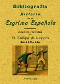 bibliografia e historia de la esgrima espanola
