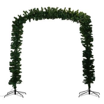 Arco De Rama De Pino Iluminado 136 Led H.240cm Blanco Cálido
