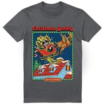Steven Rhodes Camiseta Christmas Safety para hombre