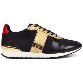 Ed Hardy Zapatillas Mono Runner-Metallic Black/Gold para mujer