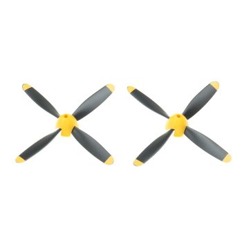 VolantexRC Mini Mustang P-51D Avión de control remoto de ala fija Pieza de repuesto Hélice de 4 palas Conjunto completo
