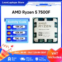 procesador amd ryzen 5 7500f cpu r5 7500f socket am5 ddr5 5200mhz para pc de escritorio gamer hasta 50 ghz 6 nucleos 12 hilos 32mb de cache para juegos