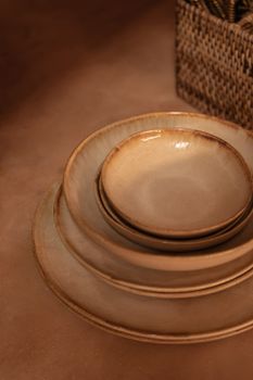 Plato de gres en blanco 28x28x2,4 cm