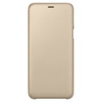 samsung wallet cover dorada para samsung galaxy a6 plus