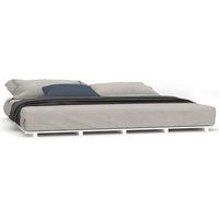 estructura de cama madera maciza de pino blanco 180x200 cm vidaxl
