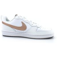 nike deportivas moda court borough low 2 gs sneaker white red bronze bq5448-116 para mujer
