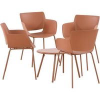 grupo de asientos velvena plastico terracota clp