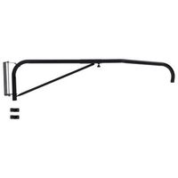 soporte de pared para manguera ducha de caballos acero negro vidaxl