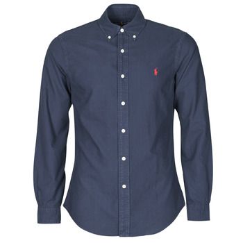 Polo Ralph Lauren Camisa manga larga CHEMISE CINTREE SLIM FIT EN OXFORD LEGER TYPE CHINO COL BOUTONNE para hombre