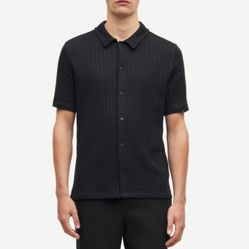 Samsøe Samsøe Sakvistbro Cotton-Blend Waffle Shirt - M