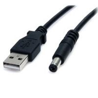 cable adaptador 2m usb a macho a conector coaxial barrel alimentacian corriente tipo m 55mm 5v dc