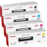 canon 716bky full set original inks 4 pack