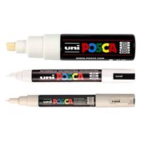 posca pc-1mc5m8k rotulador blanco 3 unidades