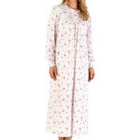 classic floral long sleeve longer length cotton nightdress