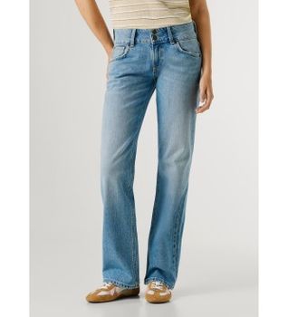 Pepe Jeans para mujer. PL20484852VC Jeans Straight Venus azul (27/34), Casual, Algodón, Denim