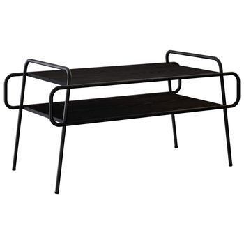 Mesa De Centro 100x50x51 Cm Acero - Negro