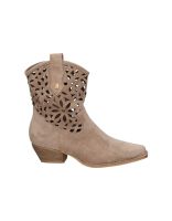 botines cowboy con tacon en beige buonarotti a5747 37