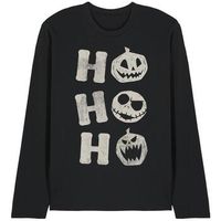 nightmare before christmas camiseta manga larga ho ho ho para mujer