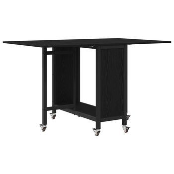 Mesa De Comedor Plegable Con Ruedas 130 X 80 X 76,5 Cm Vidaxl