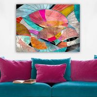 pintura decorativa lienzo 23784023570100 multicolor 70x100 cm