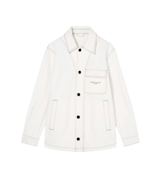 A|X Armani Exchange para hombre. XM002735AF24874U0009 Chaqueta Field blanco roto (M), Casual, Algodón
