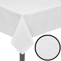 5 manteles blancos 190 x 130 cm vidaxl