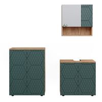 conjunto de muebles de bano irma 3 partes con base de 60 cm vicco