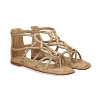 alma en pena sandalias planas mujer - beige talla 39